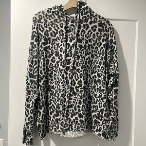 LNA thin leopard hoodie